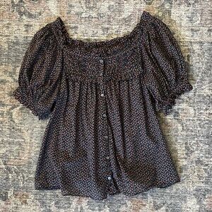 Doen Farley Top in Navy Bisou